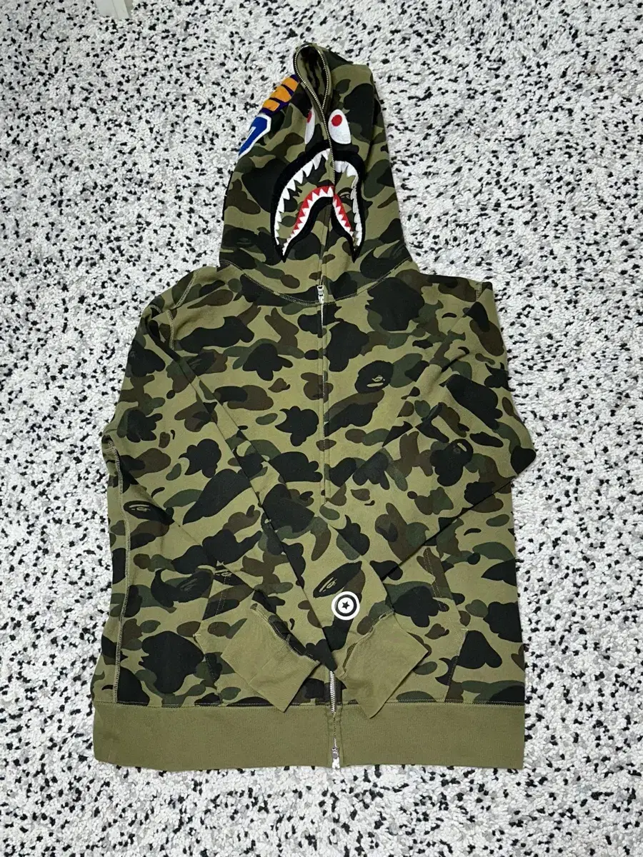 Bape 샤크후드 녹계 xxl